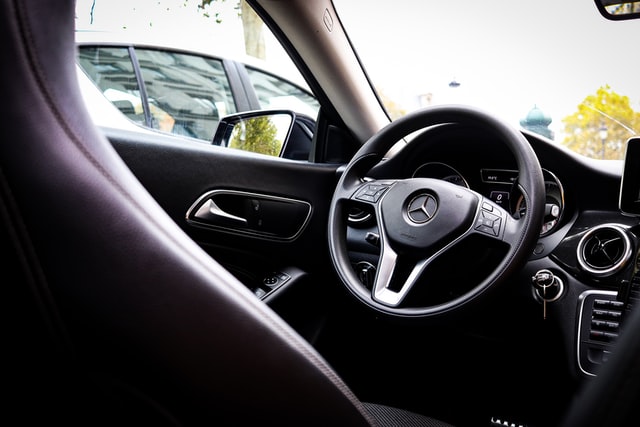 Interior of a car